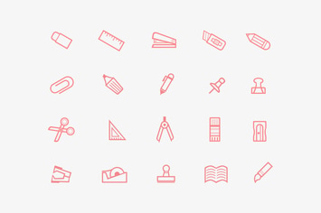20 Stationary Icons