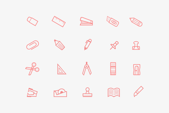 20 Stationary Icons