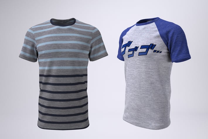T-Shirt With Short or Raglan Sleeves Mock-Up