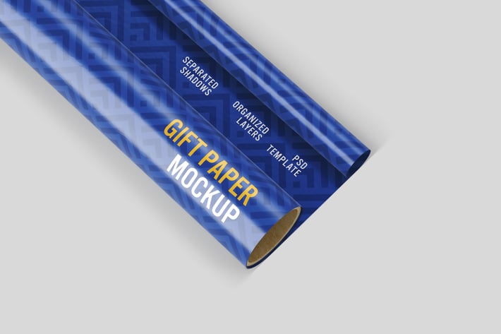 Gift Wrapping Paper Mockup