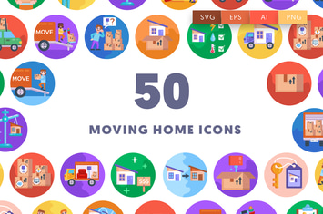 Moving Home Icons