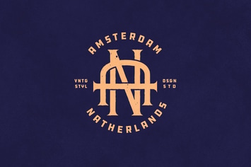 AN Vintage Monogram Logo