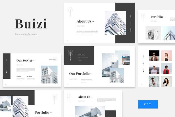 Buizi - Office Building Rent Keynote Template