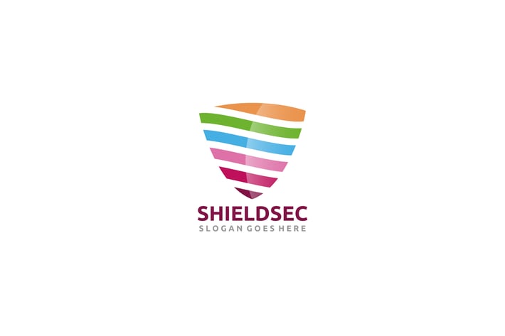 Colorful shield Logo