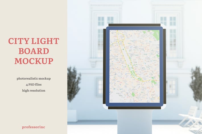 City Light Board Mockup