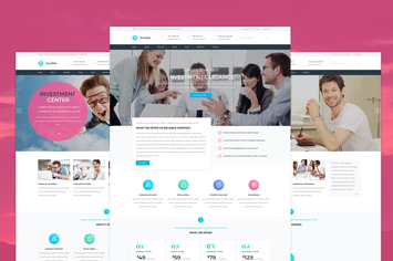 Gumble - Finance PSD template