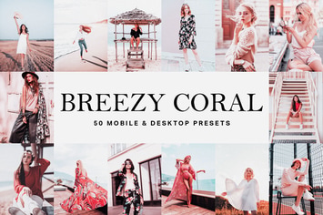 50 Breezy Coral Lightroom Presets and LUTs