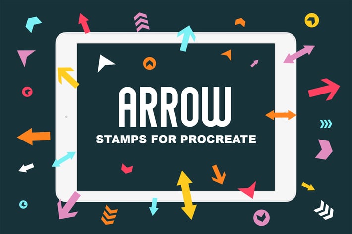 Procreate Stamp Brushes - Arrows