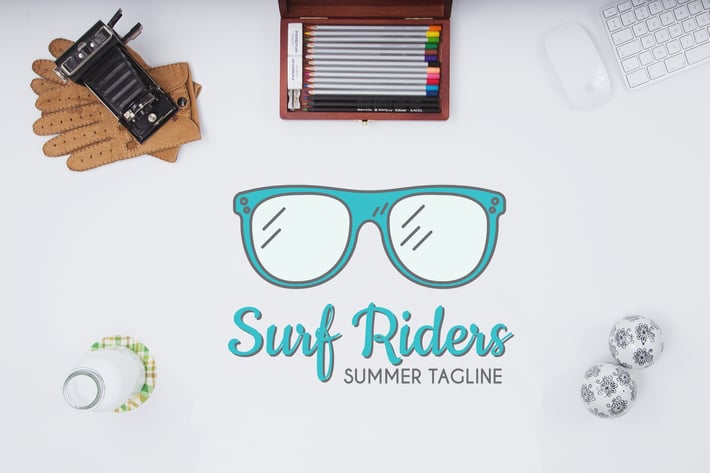 Surf Riders Logo Template