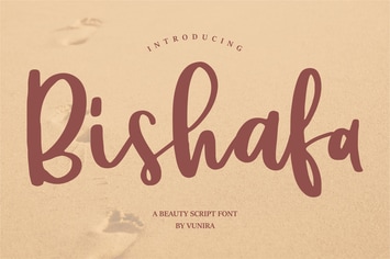 Bishafa | A Beauty Script Font