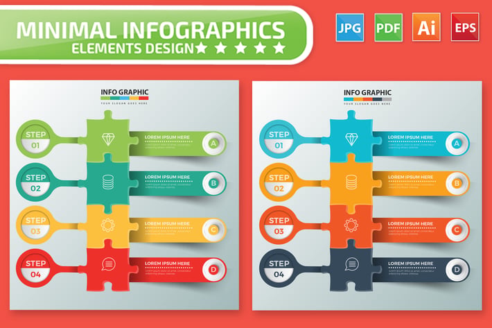 Puzzle Infographics design