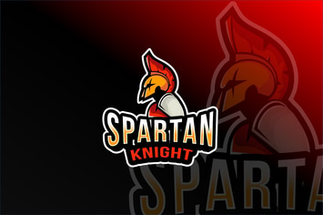 Spartan Knight Esport Logo Template