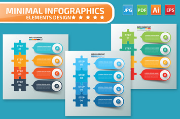 Puzzle Infographics design