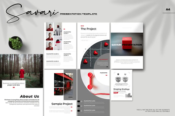 Savari - A4 Powerpoint Template