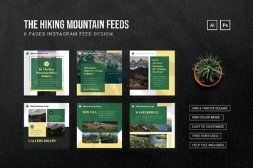 Hiking Mountain - Instagram Feed
