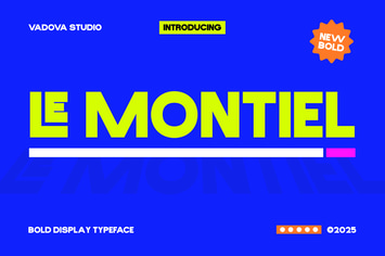 Le Montiel Sans Serif Font