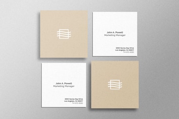 Square Card Mockup