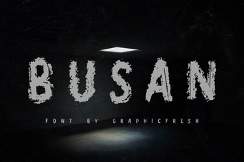 Busan - The Horror Brush Font