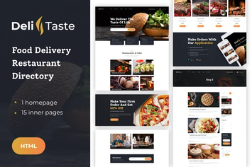 DeliTaste - Food Delivery HTML Template