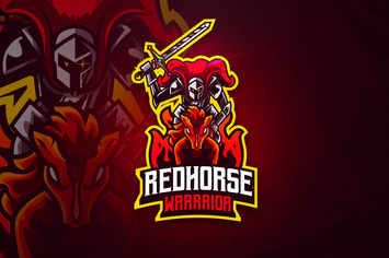 RedHorse Warrior - Mascot & Esport Logo