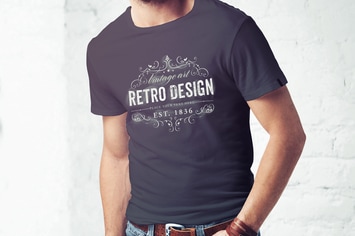 Men T-Shirt Mock-up