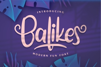 Balikes | Modern Fun Font