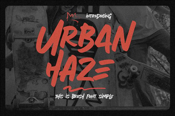 Urban Haze - This is Brush Font Simple
