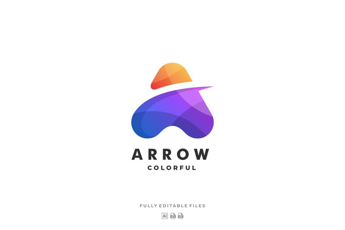Abstract Letter Colorful Logo