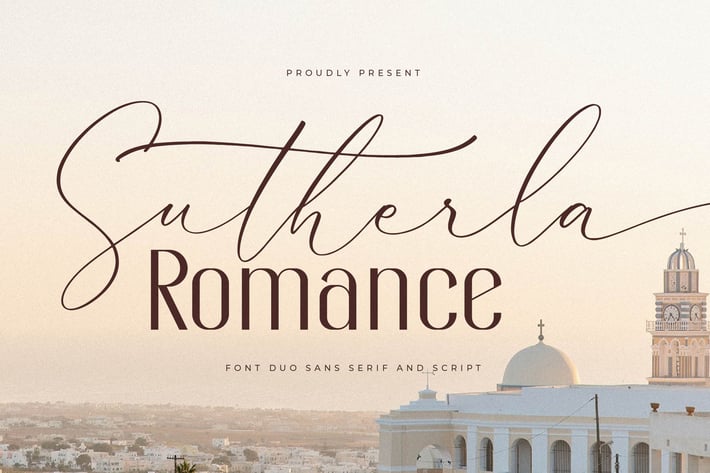 Sutherla Romance Font Duo