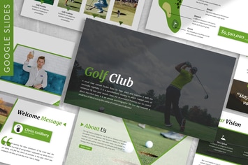 Golf - Sport Business  Google Slides Template