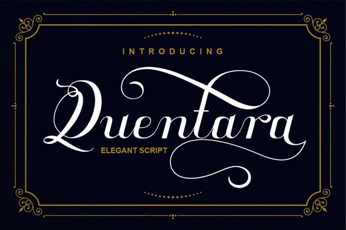 Quentara - Luxuroius Font