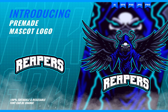 Death Reapers - Mascot Esport Logo Template