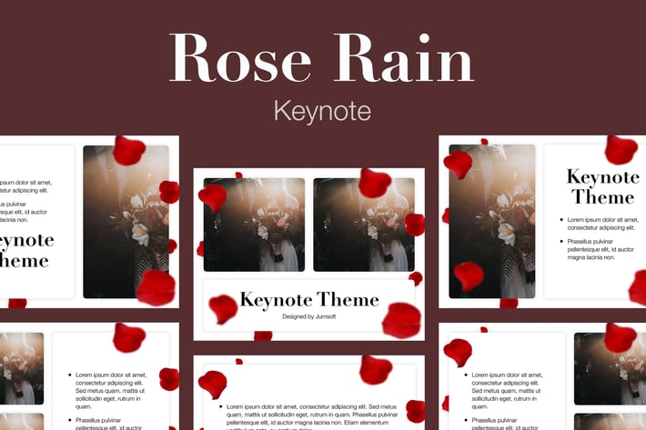 Rose Rain Keynote Template