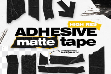 High Res Adhesive Matte Tape Objects