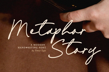 Metaphor Story – Modern Handwriting Font TT
