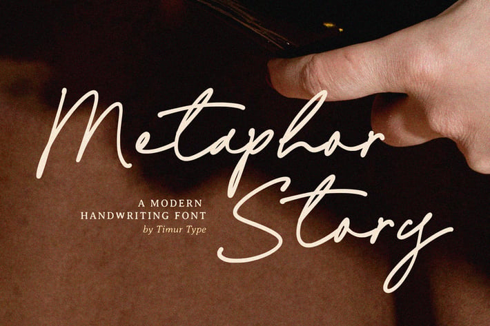 Metaphor Story – Modern Handwriting Font TT