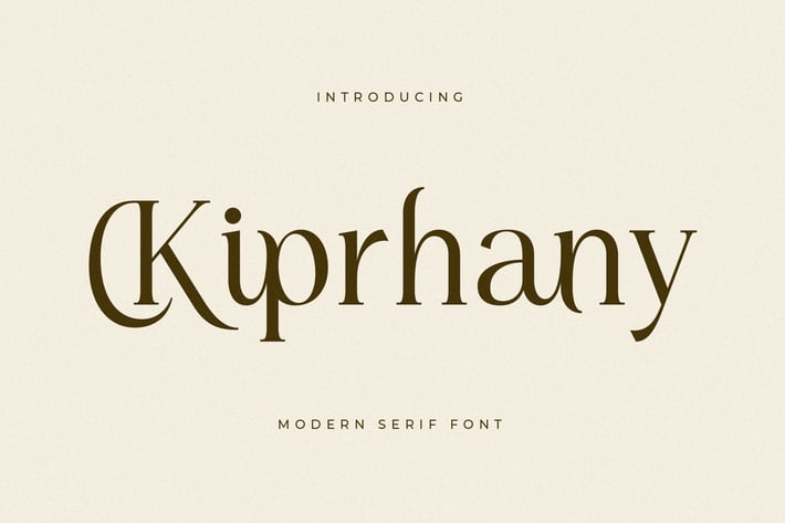 Kiprhany Modern Serif Font