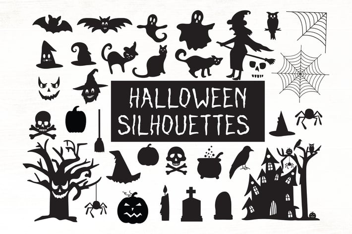 Halloween Silhouettes - Halloween Cliparts