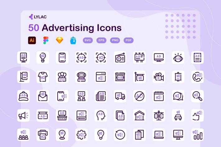 Lylac - Advertising Icons