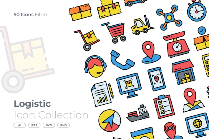 Logistic Filled Icon