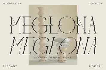 Meglona Modern Display Font