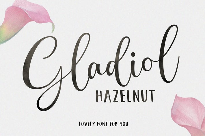 Gladiol Haze // lovely font