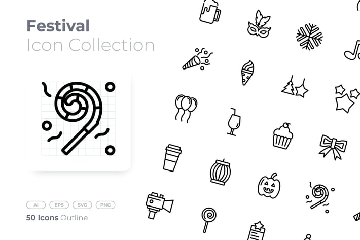 Festival Outline Icon