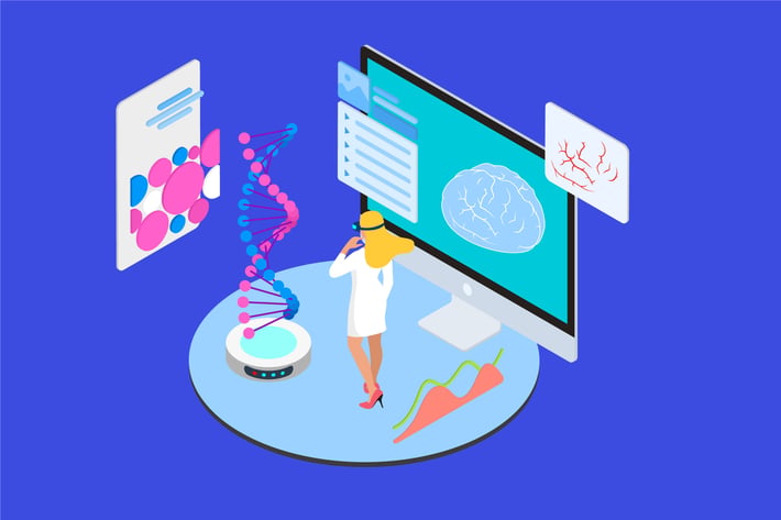 VR Presentation Isometric Illustration - TU