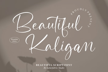 Beautiful Kaligan Script Font