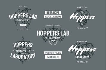 Beer Hops Multiply Badges
