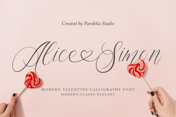 Alice Simon - Modern Luxury Love Font