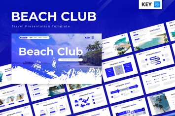Beach Club - Travel Keynote Templates