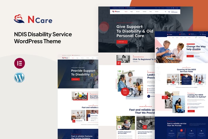 Ncare - NDIS Disability Service WordPress Theme 