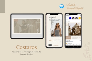 Costaros - Keynote & Instagram Template